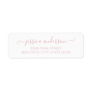 Elegant Modern Calligraphy Script Blush Dusty Pink
