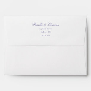 Elegant Modern Calligraphy Script Wedding Envelope
