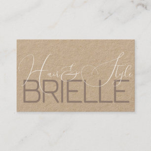 Elegant Modern Calligraphy Signature Photo Image Business Card