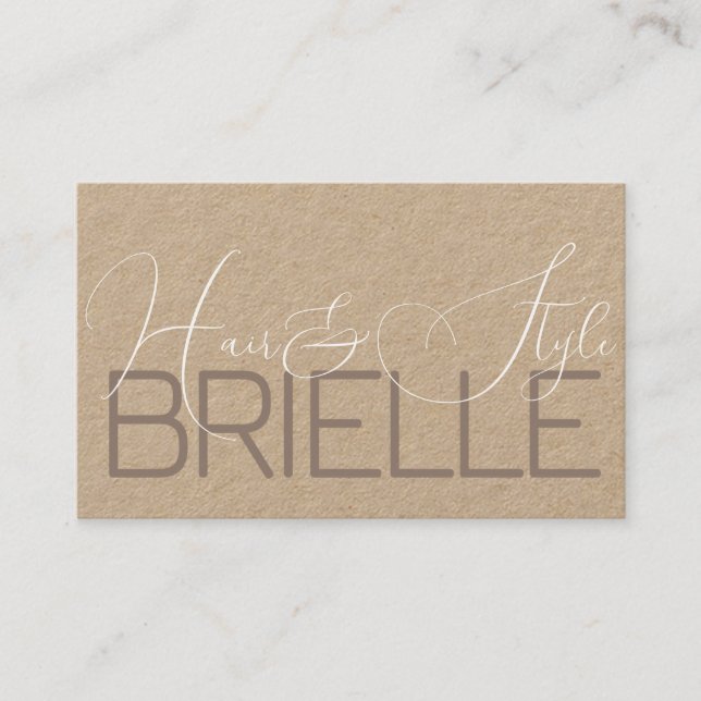 Elegant Modern Calligraphy Signature Photo Image  Business Card (Front)