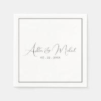 Elegant Modern Calligraphy Wedding