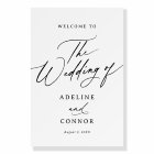 Elegant Modern Calligraphy Wedding Welcome Sign