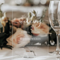 Elegant Modern Calligraphy White Wedding