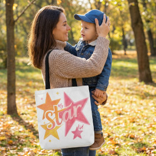 Elegant modern canvas create your own for her tote bag