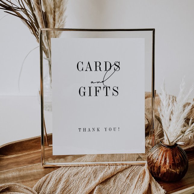 Elegant Modern Cards And Gifts Sign (Creator Uploaded)