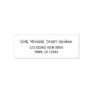 Elegant Modern Casual Contemporary Handwriting  Self-inking Stamp