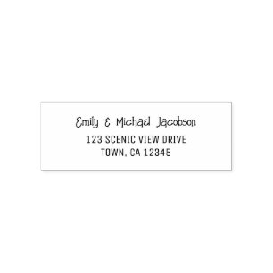 Elegant Modern Casual Handwriting for Couples Self-inking Stamp