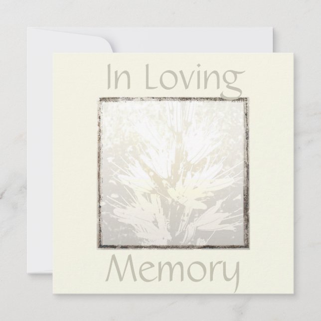 Elegant Modern Celebration of Life Invitation (Front)