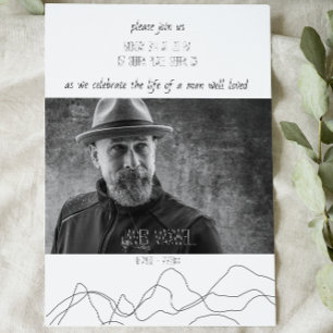 Elegant Modern Celebration of Life Invitation