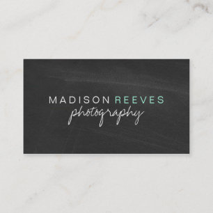 Elegant Modern Chalkboard Business Card Template