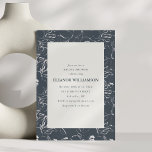 Elegant Modern Charcoal Gray Floral Bridal Shower Invitation<br><div class="desc">This bridal shower invitation features delicate floral line drawings on a rich charcoal background with a soft ivory panel for the event details. The airy botanical outlines create an elegant frame that feels modern, clean, and sophisticated. Perfect for bridal shower brunches, luncheons, and intimate celebrations with friends and family. A...</div>