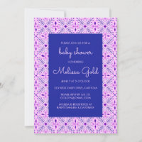 Elegant Modern Chic Boho Tile CUSTOM BABY SHOWER