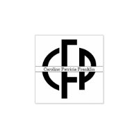 Elegant Modern Chic Geometric Monogram Initials
