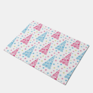 Elegant Modern Christmas tree Doormat