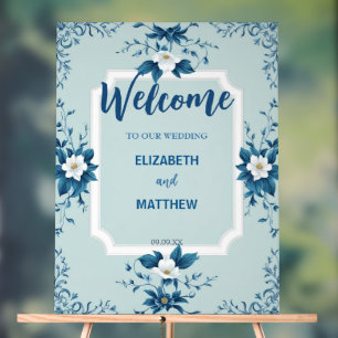 Elegant Modern Classic Script Wedding Acrylic Sign