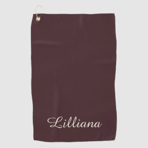 Elegant Modern Classy Simple Monogrammed Golf Towel