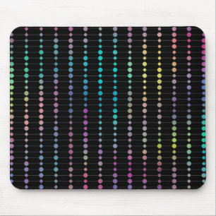 Elegant Modern Colourful Beads Circles Dots Patter Mouse Pad
