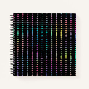 Elegant Modern Colourful Beads Circles Dots Patter Notebook