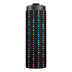 Elegant Modern Colourful Beads Circles Dots Patter Thermal Tumbler