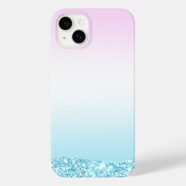 Elegant Modern colourful gradient glitter Rainbow Case-Mate iPhone Case (Back)