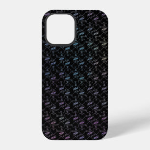 Elegant Modern Colourful Hearts and Keys Pattern iPhone 12 Pro Case