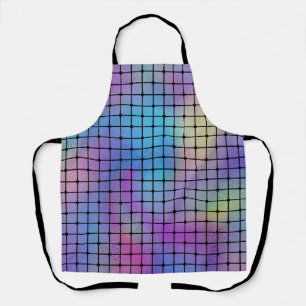 Elegant Modern Colourful Squares Tiles Pattern   Apron