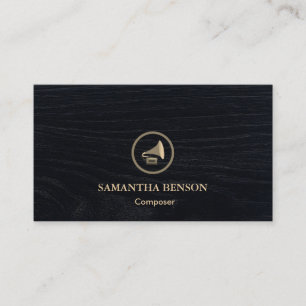 Elegant Modern Composer Arranger Music Musician  Business Card