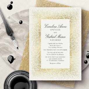 Elegant Modern Confetti Stars Wedding