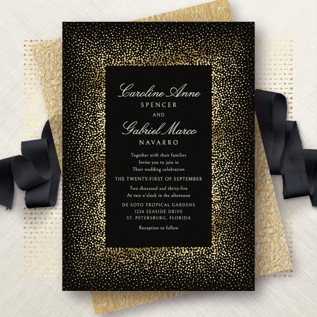 Elegant Modern Confetti Stars Wedding (Creator Uploaded)
