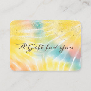 Elegant Modern Confetti Tie Dye Discount Card
