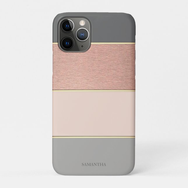 Elegant Modern Cool Striped -Personalised Case-Mate iPhone Case (Back)