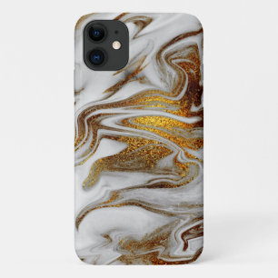 Elegant modern copper gold and white marble look Case-Mate iPhone case