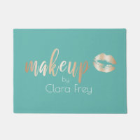 Elegant modern copper rose gold lips and makeup