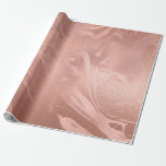 Elegant modern copper rose gold & pink marble wrapping paper<br><div class="desc">Pretty faux copper rose gold & pink marble design.</div>