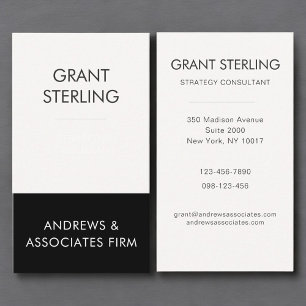 Elegant Modern Corporate Business Card