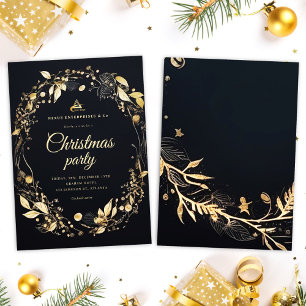 Elegant Modern Corporate Christmas Party Invitation