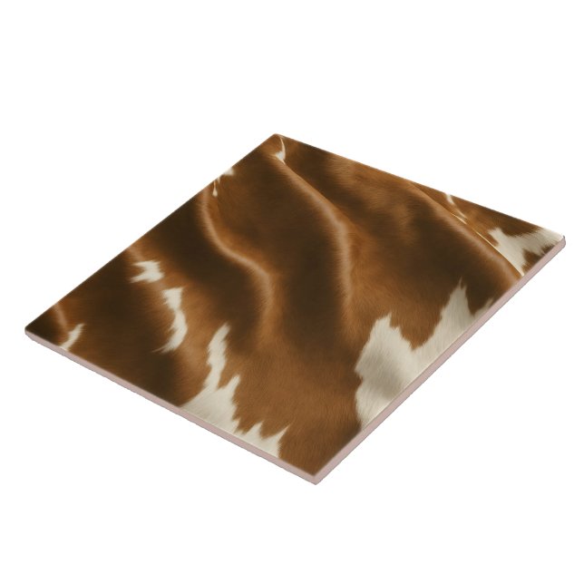 Elegant Modern Cow Faux Leather Collection Tile (Side)