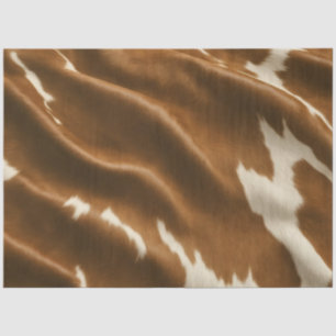 Elegant Modern Cow Faux Leather Collection Tissue Paper