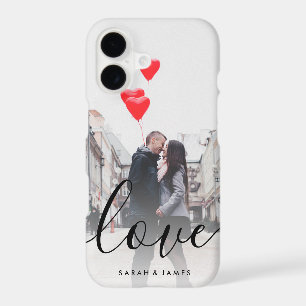Elegant modern custom couple photo love text