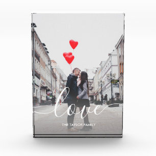 Elegant modern custom couple photo love text