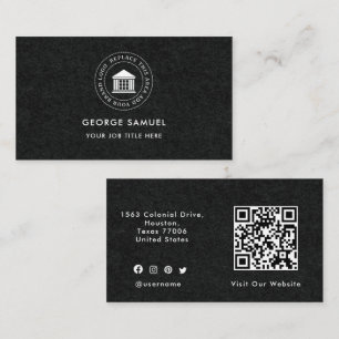 Elegant Modern Custom Logo Minimalist Simple Business Card