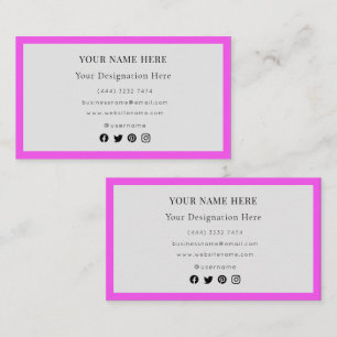 Elegant Modern Custom Logo Minimalist Simple Business Card