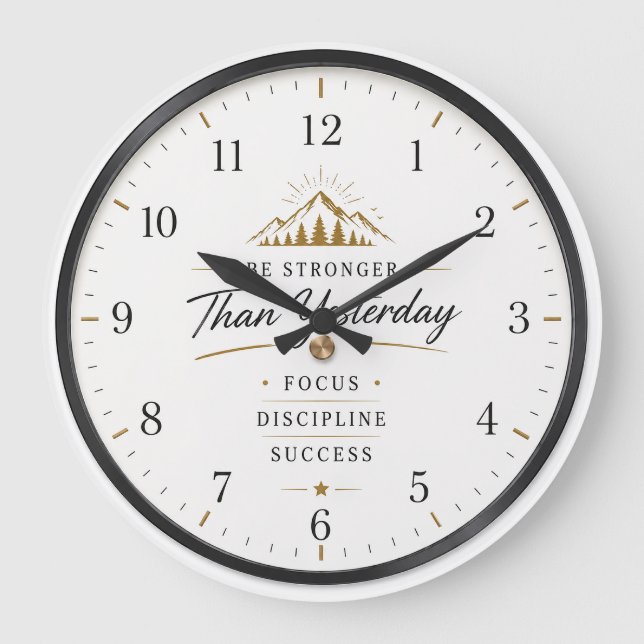 Elegant Modern Custom Wall Clock Design (Front)