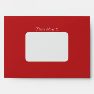 Elegant modern dark red envelope