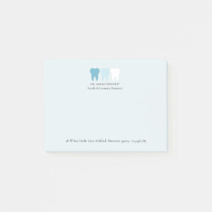 Elegant Modern Dentist Tooth Logo Custom Post-it Notes