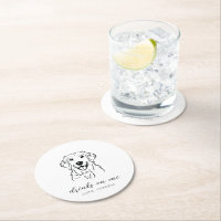 Elegant Modern Drinks on Me Dog Wedding