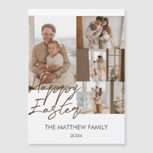 elegant Modern Easter, family four photo collage