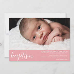 Elegant Modern Elegant Christian Photo   Baptism I Invitation