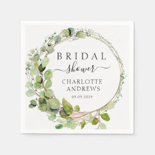 Elegant, modern, eucalyptus   napkin