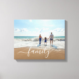 Elegant Modern Family Photo Canvas Print